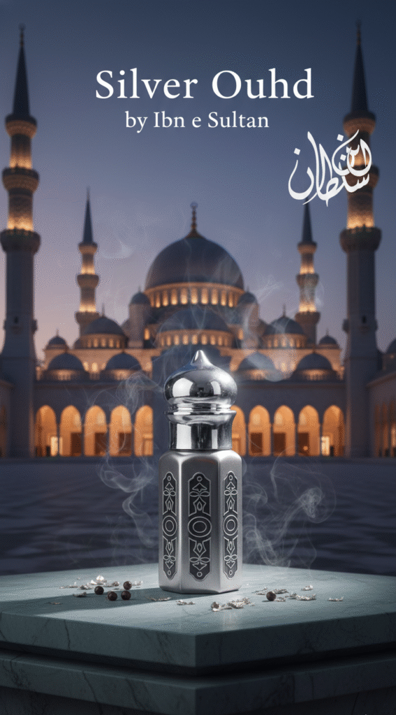 Silver Oudh Attar by Ibn e Sultan – Modern Woody Unisex Fragrance