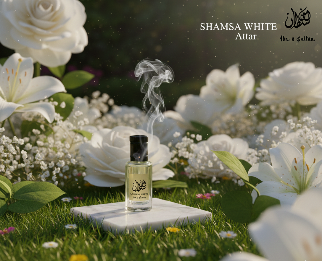 SHAMSA WHITE Attar by Ibn e Sultan bottle